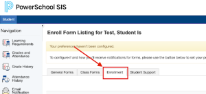 PowerSchool Step 4 Returning Students Step 6 New Students